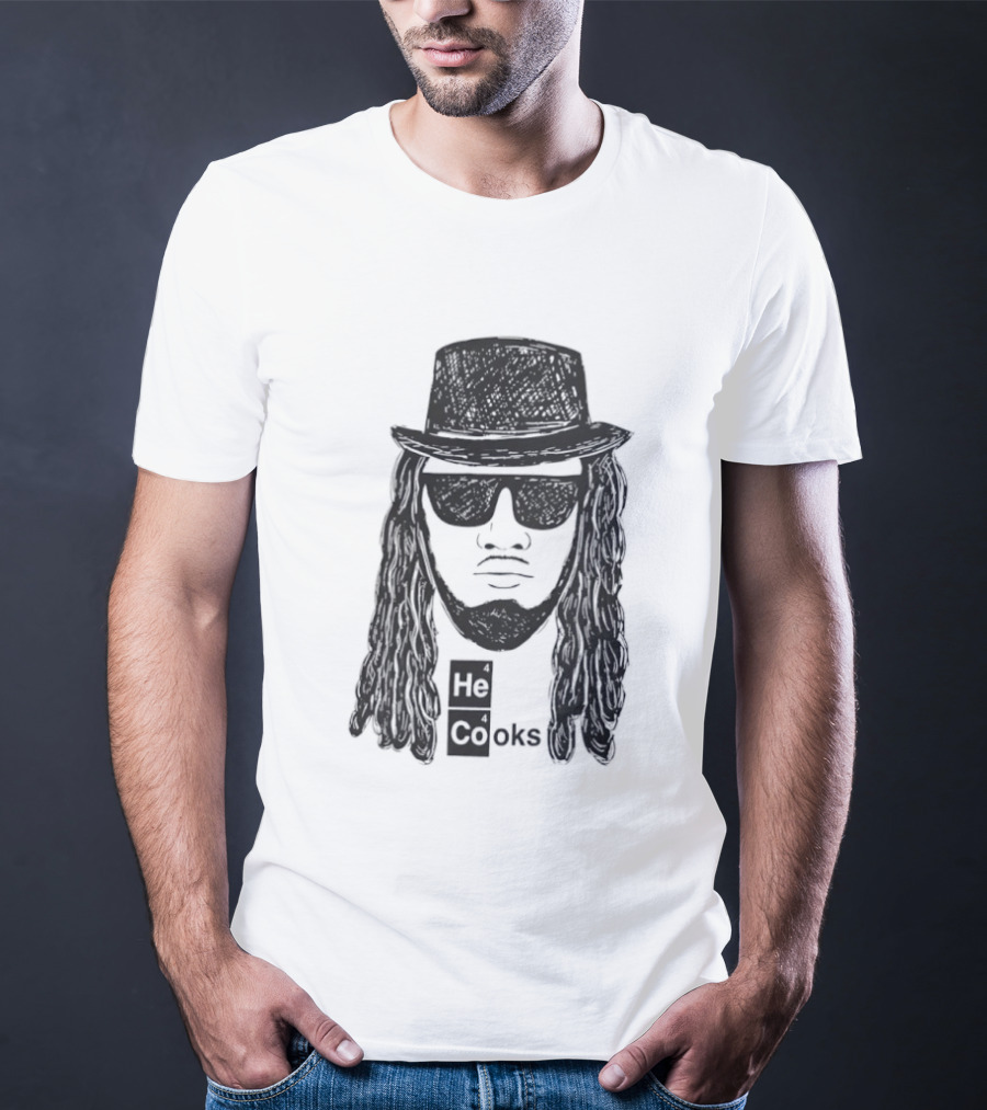 Buffalo Bills He Cooks Bigface T-Shirt