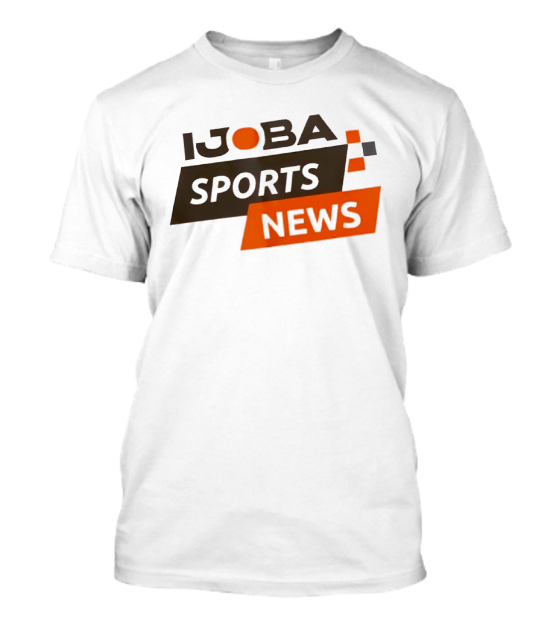 Ijoba Sports News Bold Orange And Black Block T-Shirt