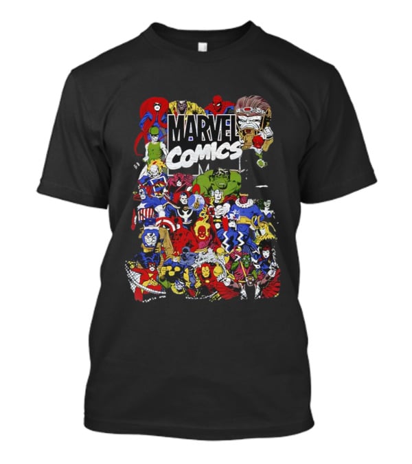 Marvel Comics Retro Character Collage T-Shirt