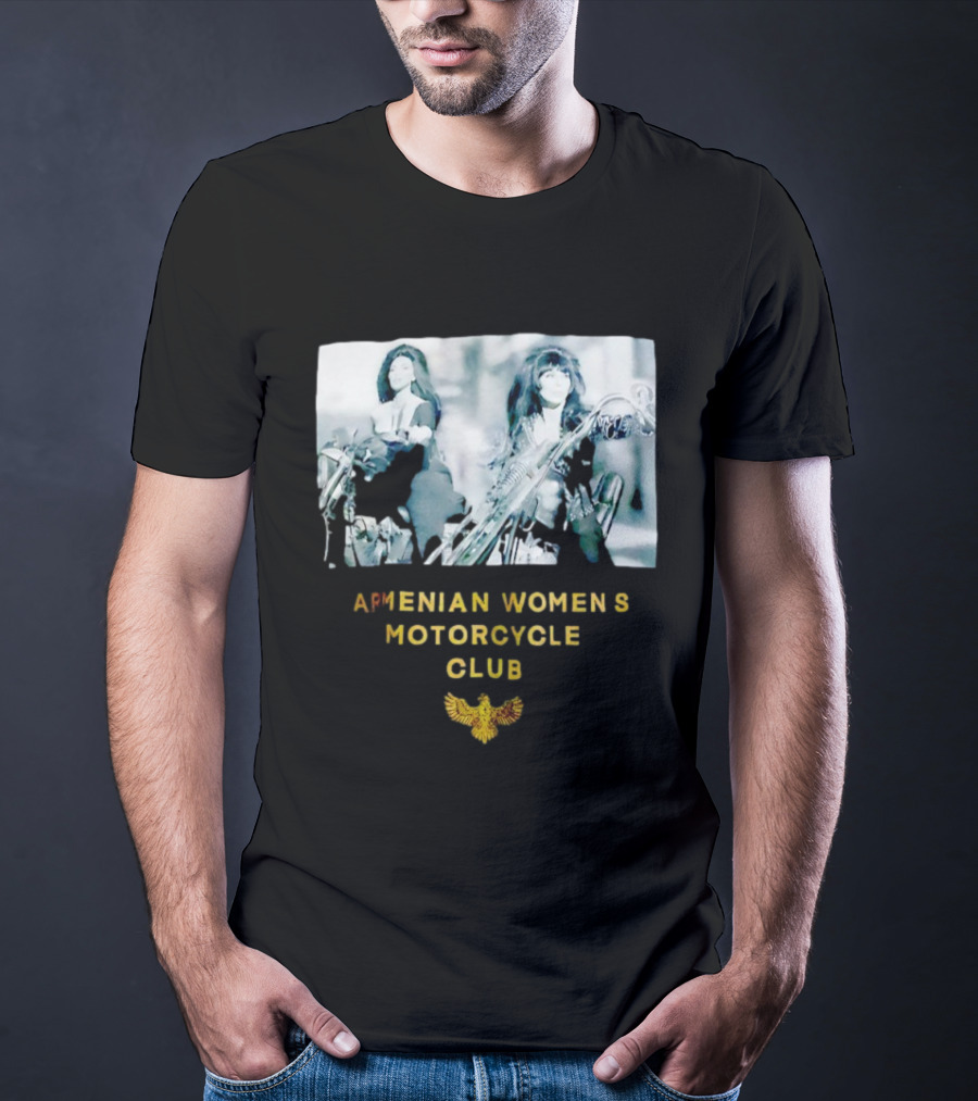 Armenian Women's Motorcycle Club Cher Biker мотоклуб T-Shirt
