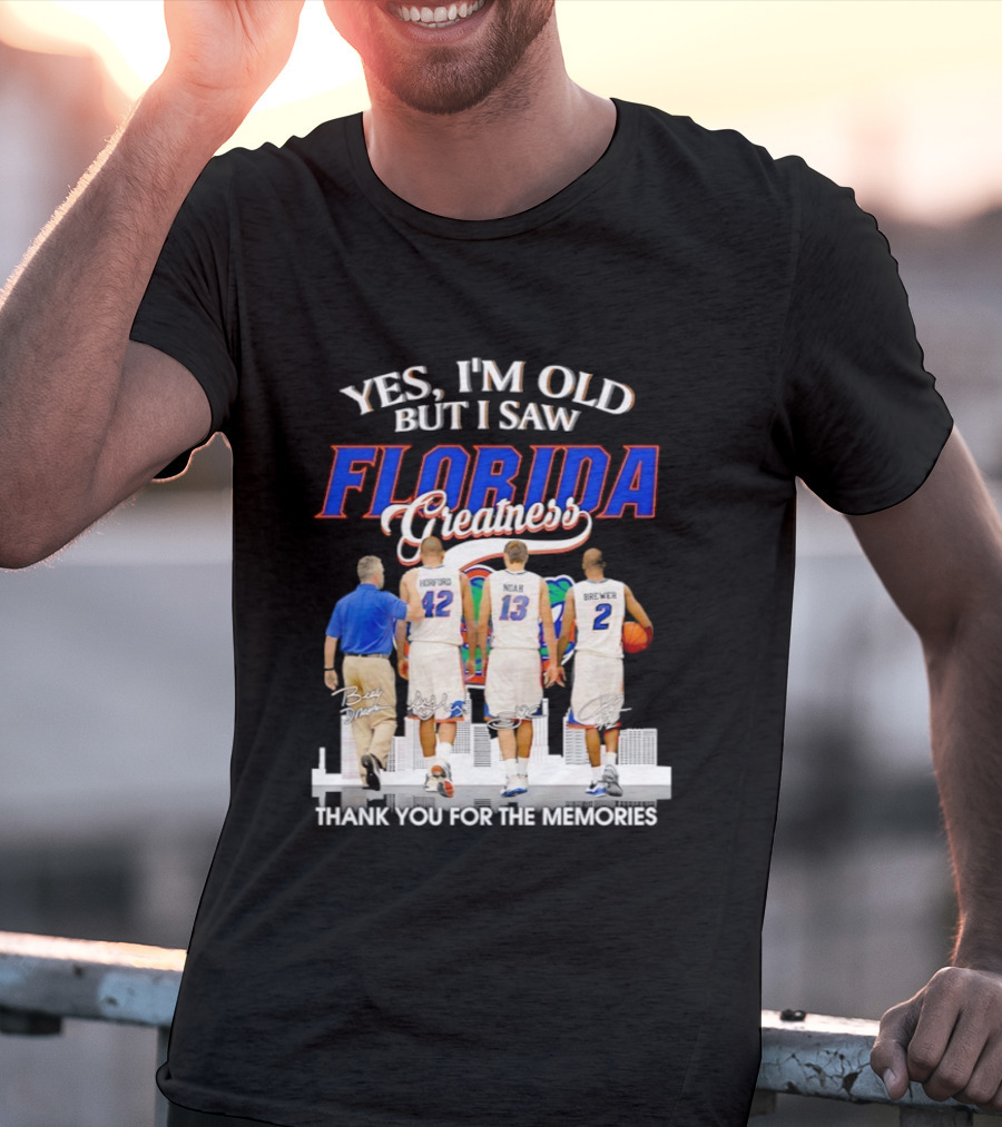 Yes I’m Old But I Saw Florida Greatness Thank You For The Memories Signatures T-Shirt