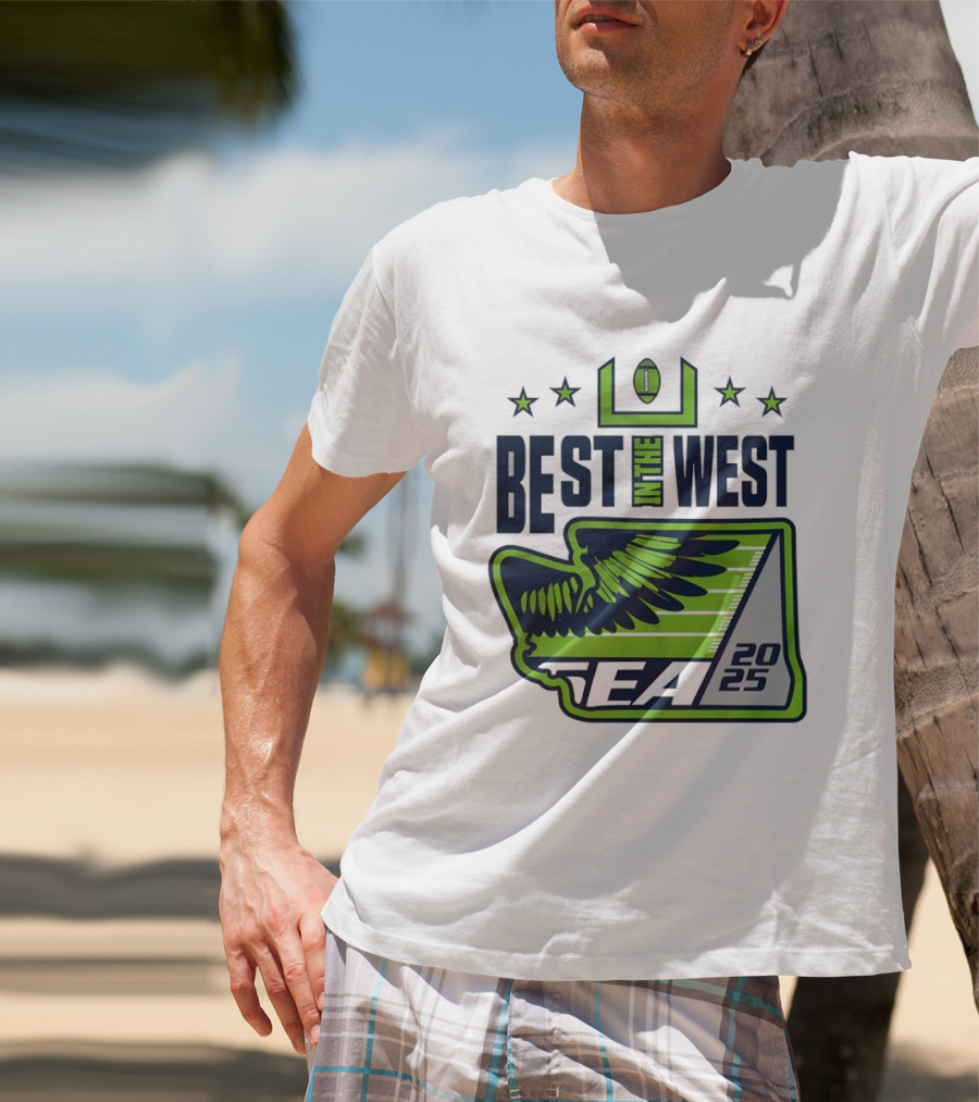 Seattle Seahawks Best In The West 2025 NFC Champions T-Shirt