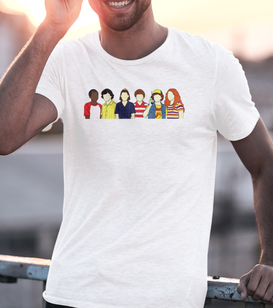 Stranger Things Season 3 Iconic Character Outfits 80s Fashion T-Shirt