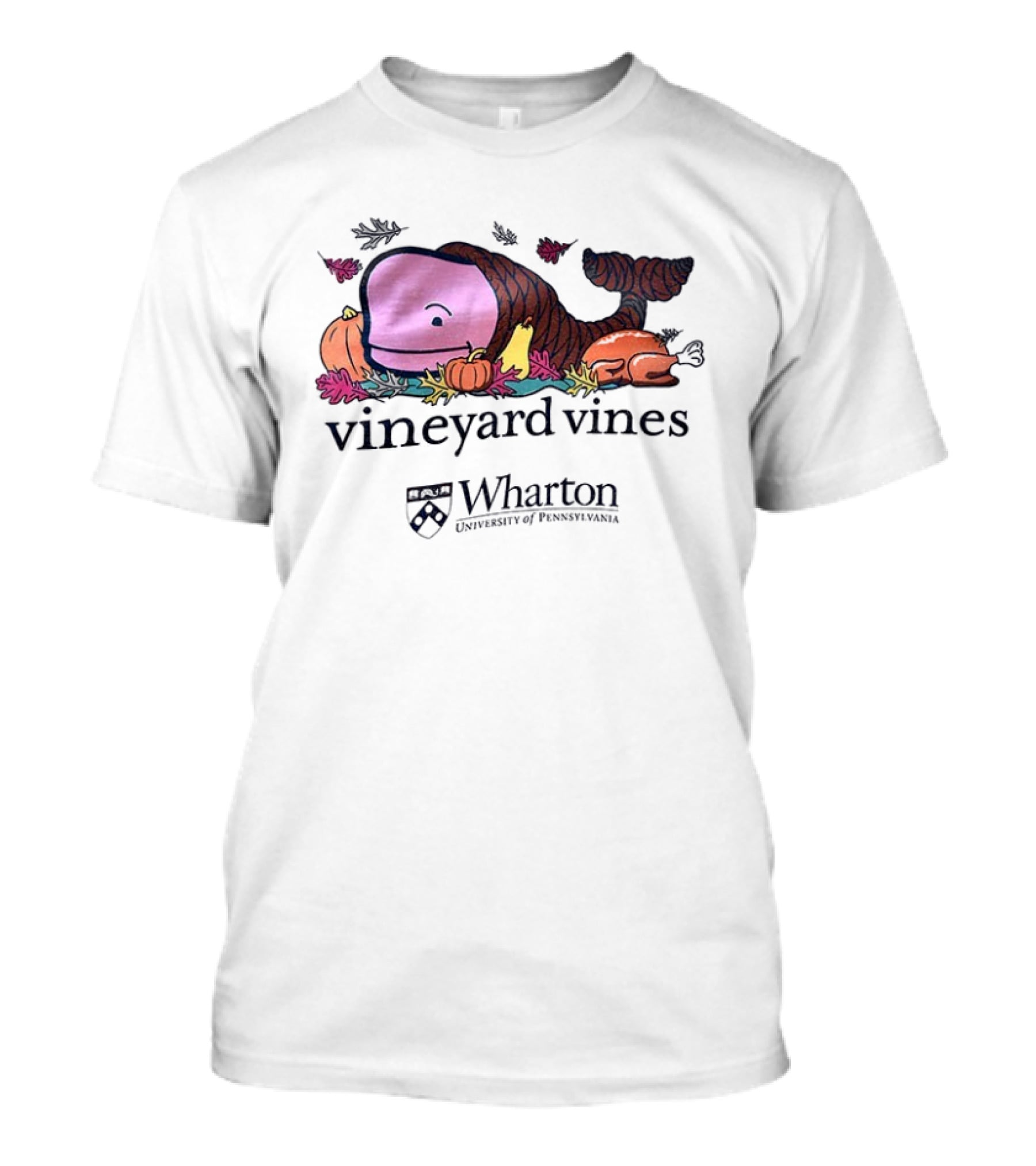 Vineyard Vines Whale Cornucopia Wharton University Of Pennsylvania T-Shirt