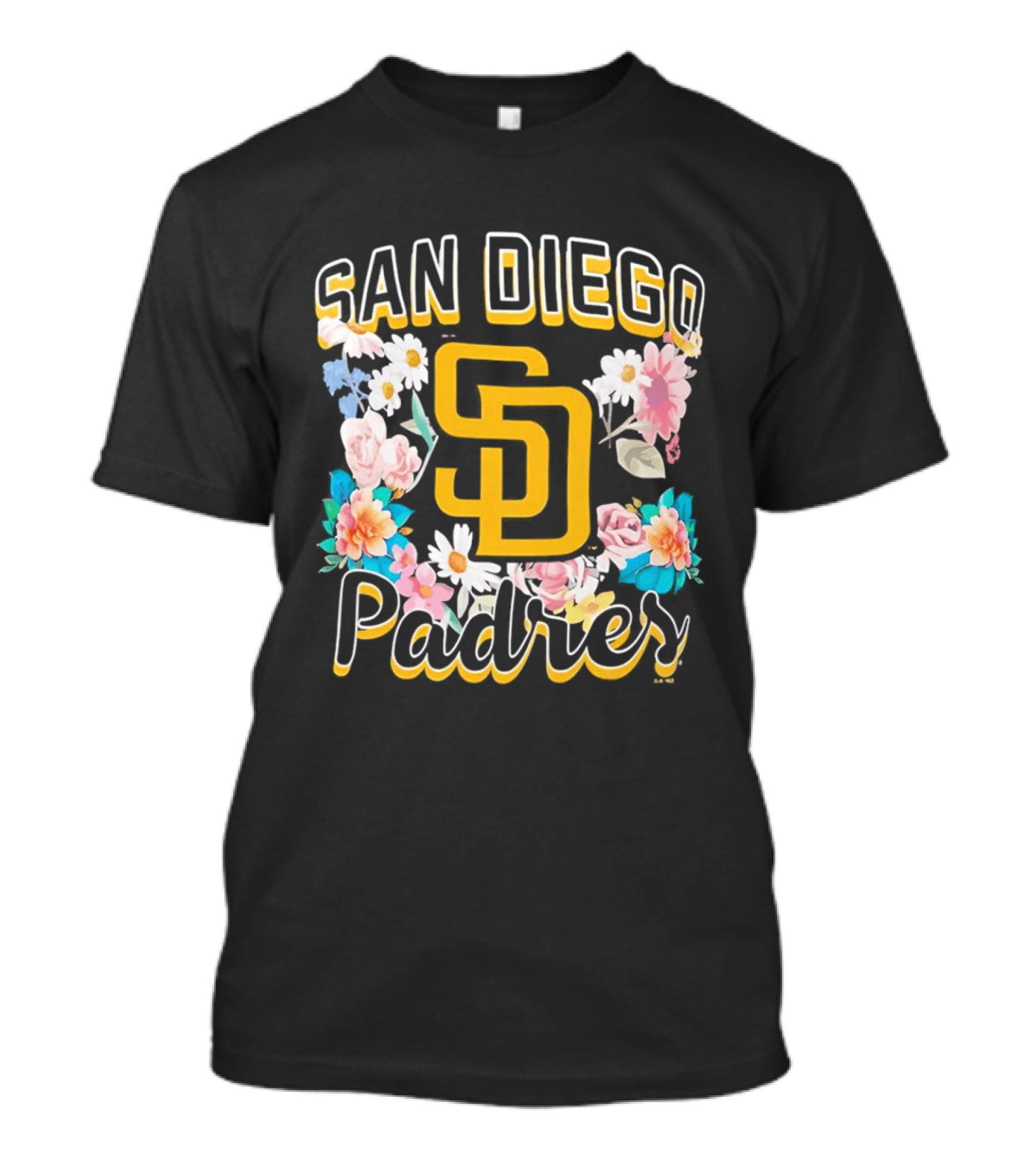 San Diego Padres Floral SD Women's T-Shirt