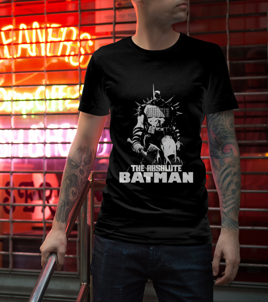 The Absolute Batman Spiked Suit Warrior With Bat Helmets T-Shirt