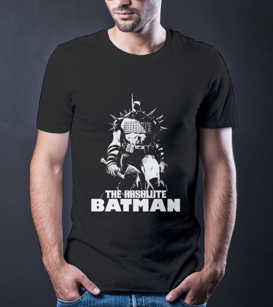 The Absolute Batman Spiked Suit Warrior With Bat Helmets T-Shirt