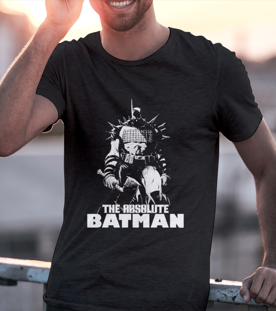The Absolute Batman Spiked Suit Warrior With Bat Helmets T-Shirt