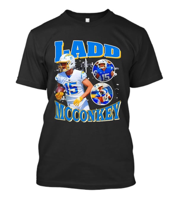 Ladd McConkey Los Angeles Rams Bootleg Throwback T-Shirt
