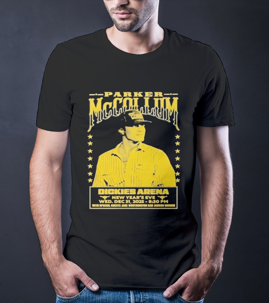 Parker McCollum 12.31.2025 Dickies Arena New Year's Eve Concert Event Stars T-Shirt