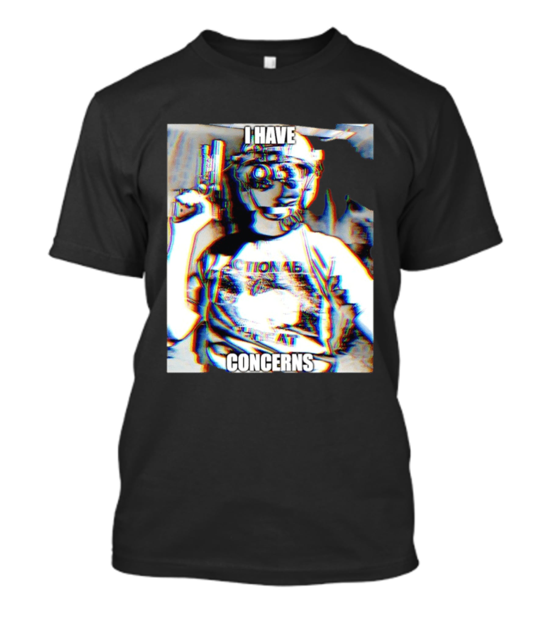 I Have Concerns Actionable Threat Optical Gear Gun Holder T-Shirt