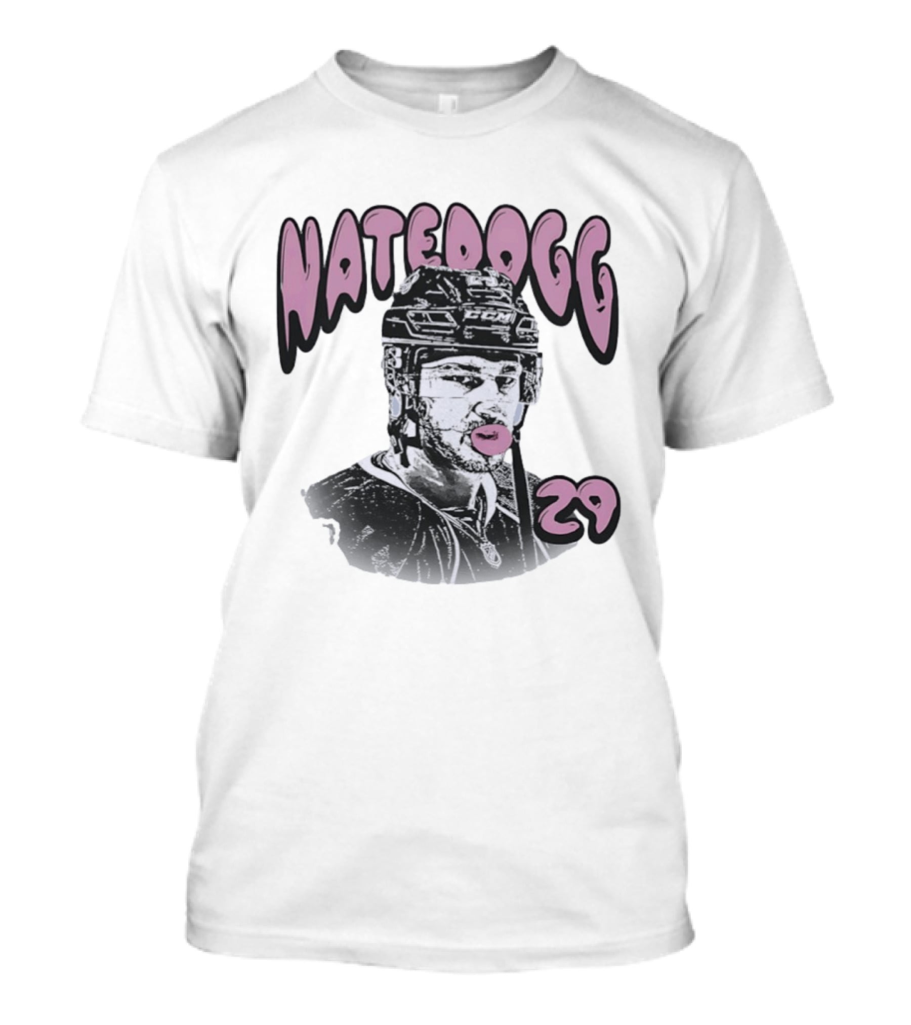 NateDogg 29 Nathan MacKinnon Blow Bubbles Colorado Avalanche Hockey T-Shirt