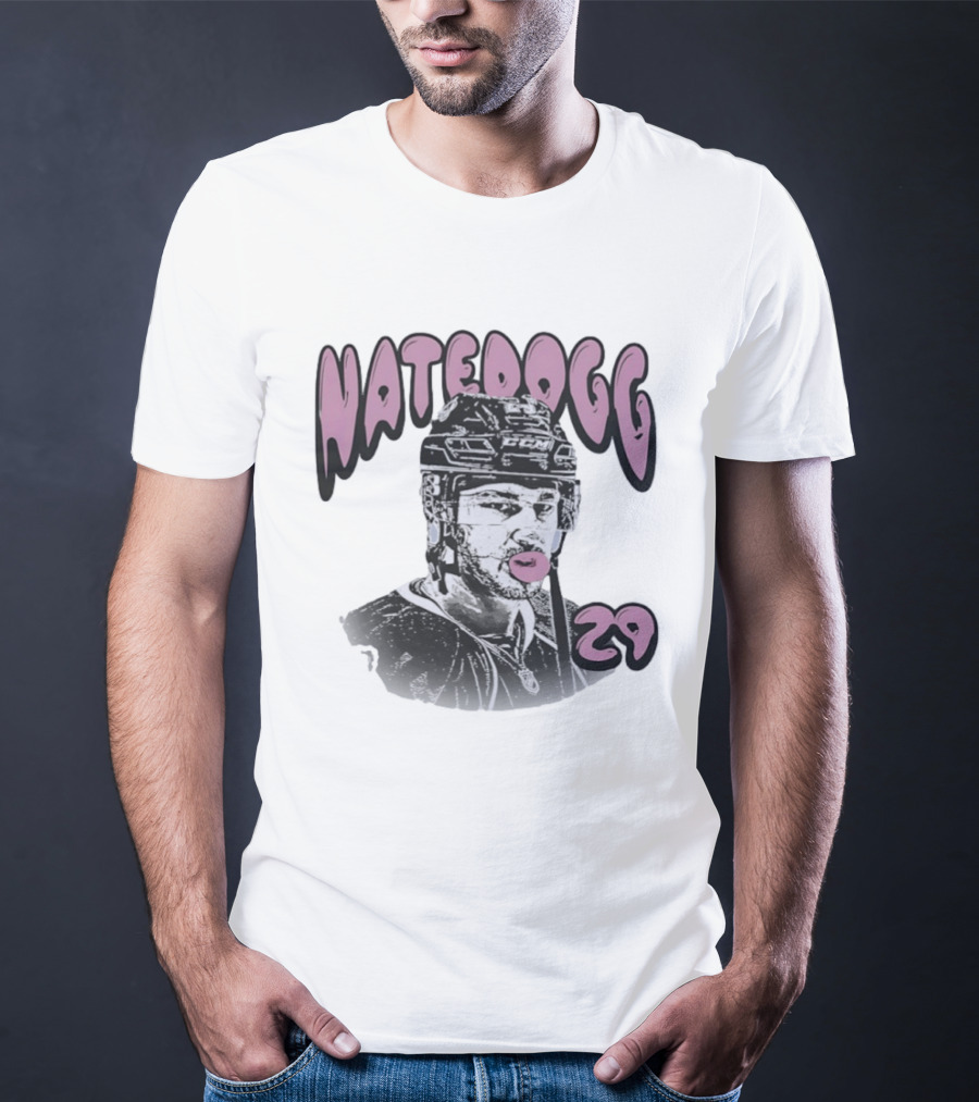 NateDogg 29 Nathan MacKinnon Blow Bubbles Colorado Avalanche Hockey T-Shirt