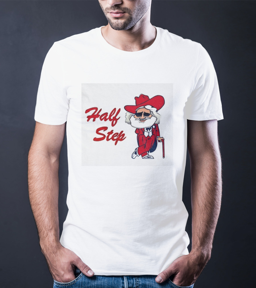 Half Step Cartoon Colonel Reb Ole Miss Rebels Football T-Shirt