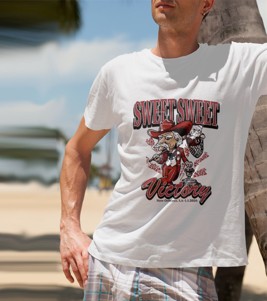 Colonel Reb Ole Miss Rebels Sweet Sweet Victory New Orleans LA 2026 T-Shirt