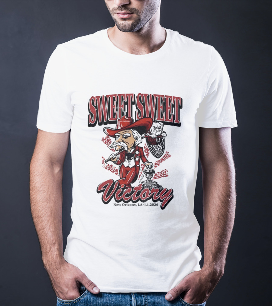 Colonel Reb Ole Miss Rebels Sweet Sweet Victory New Orleans LA 2026 T-Shirt