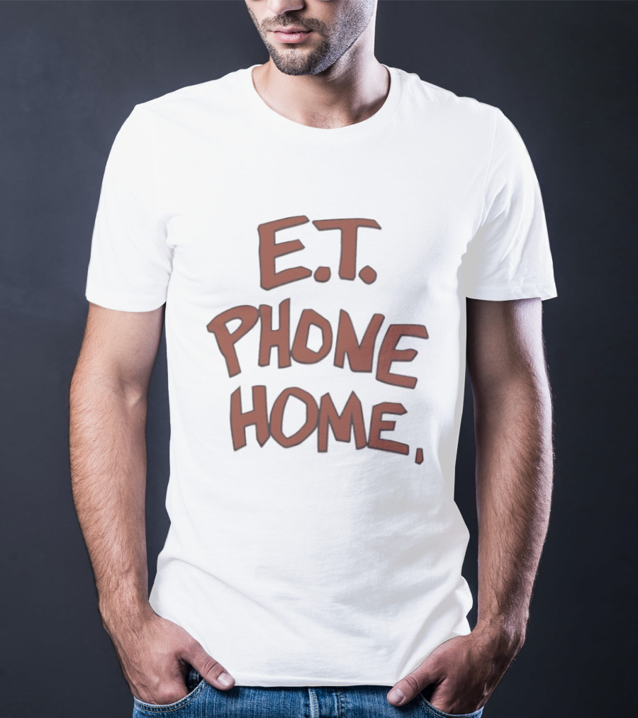 E.T. Phone Home Text Iconic Movie T-Shirt