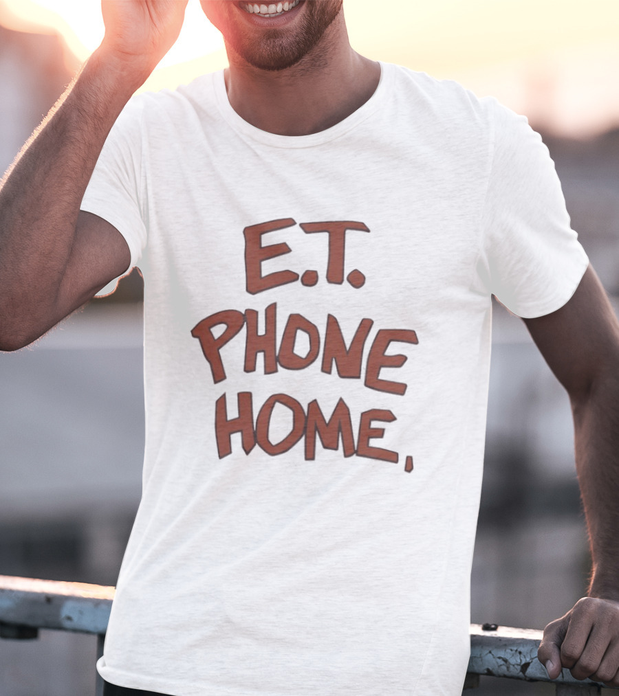 E.T. Phone Home Text Iconic Movie T-Shirt