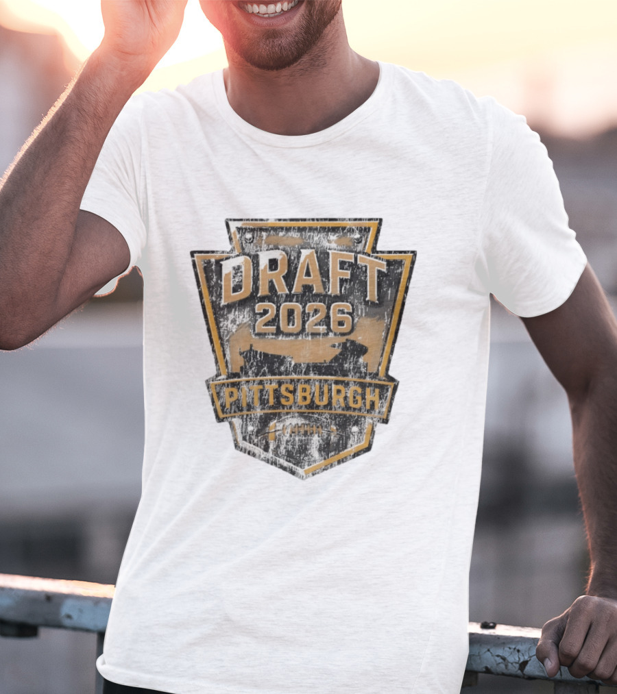 Pittsburgh Draft 2026 Vintage Steelers Football T-Shirt
