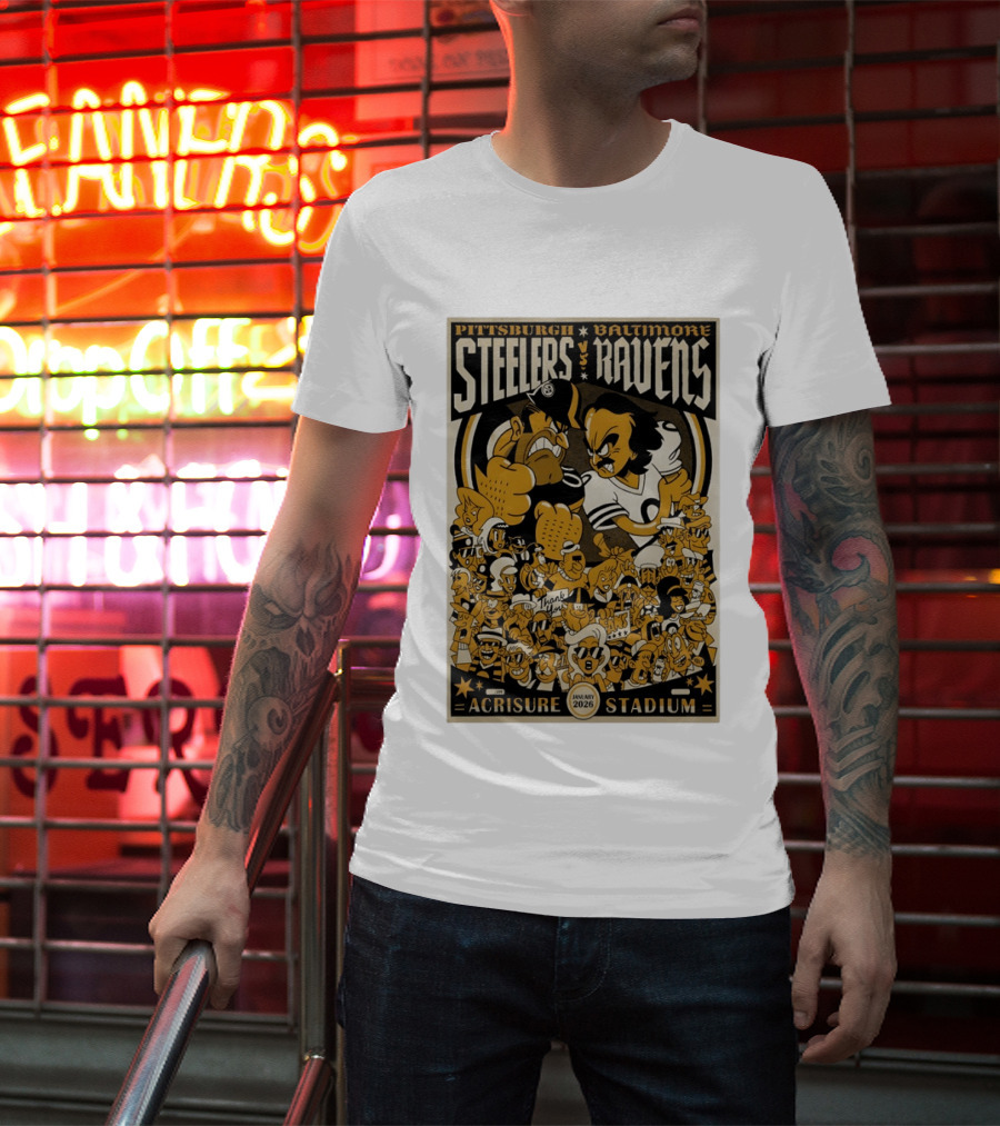 Pittsburgh Steelers Vs Baltimore Ravens January 2026 Acrisure Stadium T-Shirt