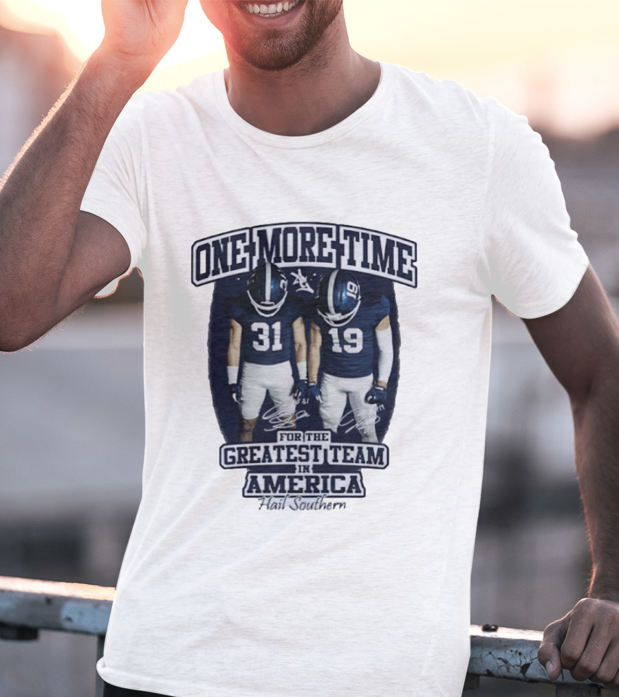Georgia Southern Eagles One More Time Greatest Team In America Hail Southern T-Shirt