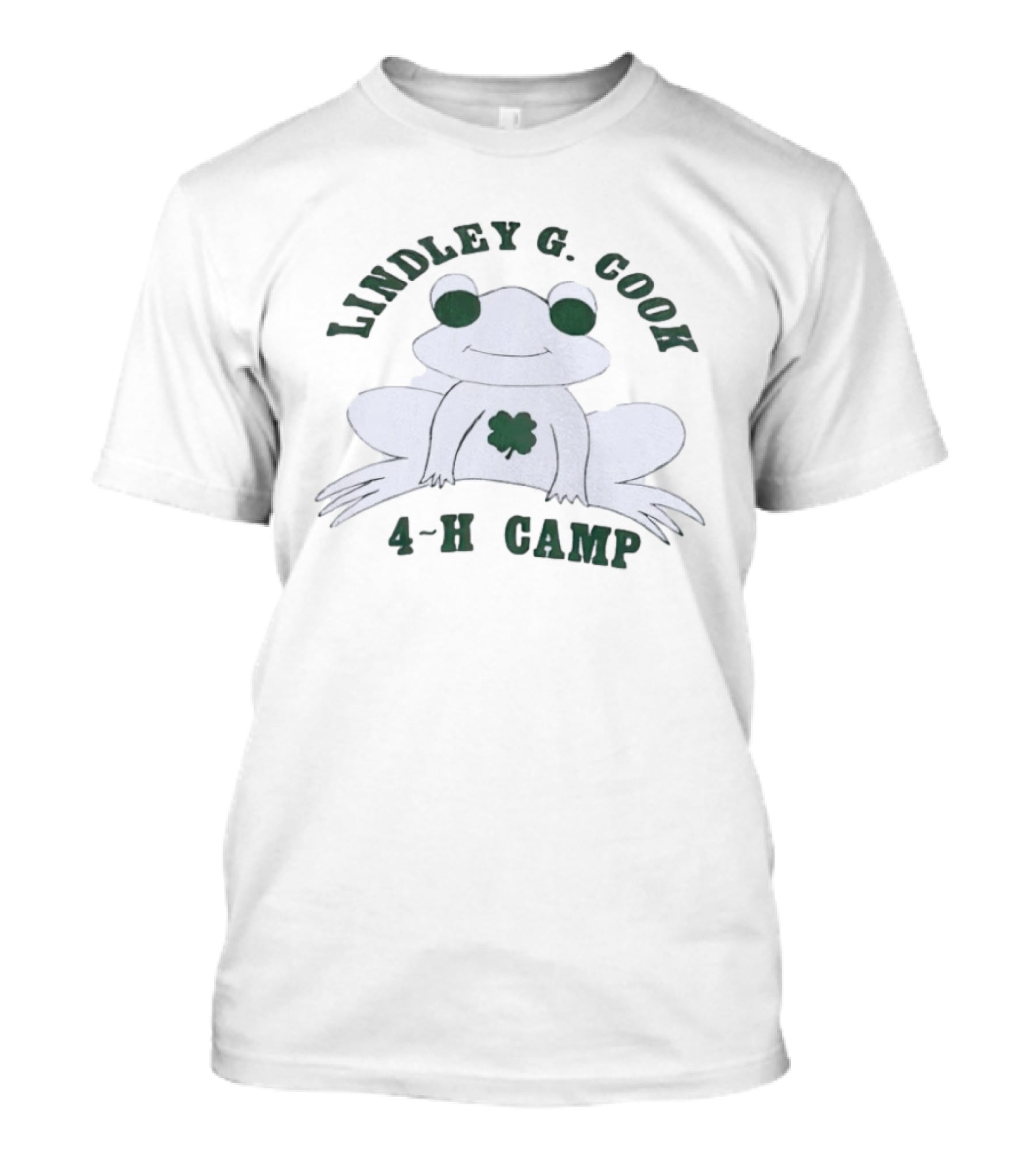 Lindley G Cook 4 H Camp Frog With Clover T-Shirt