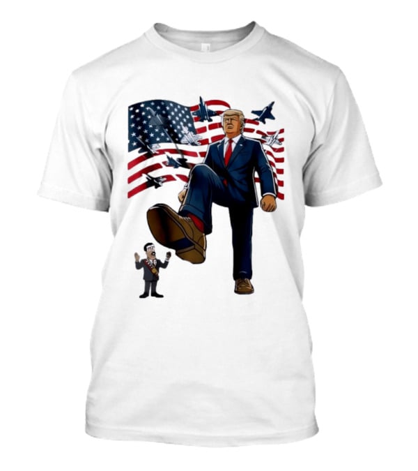 Trump Venezuela Oil Nicolas Maduro 2026 Fighter Jets American Flag T-Shirt