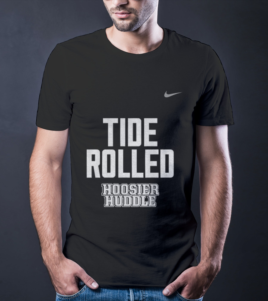 Indiana Hoosiers Football Tide Rolled Nike Hoosier Huddle 2026 T-Shirt