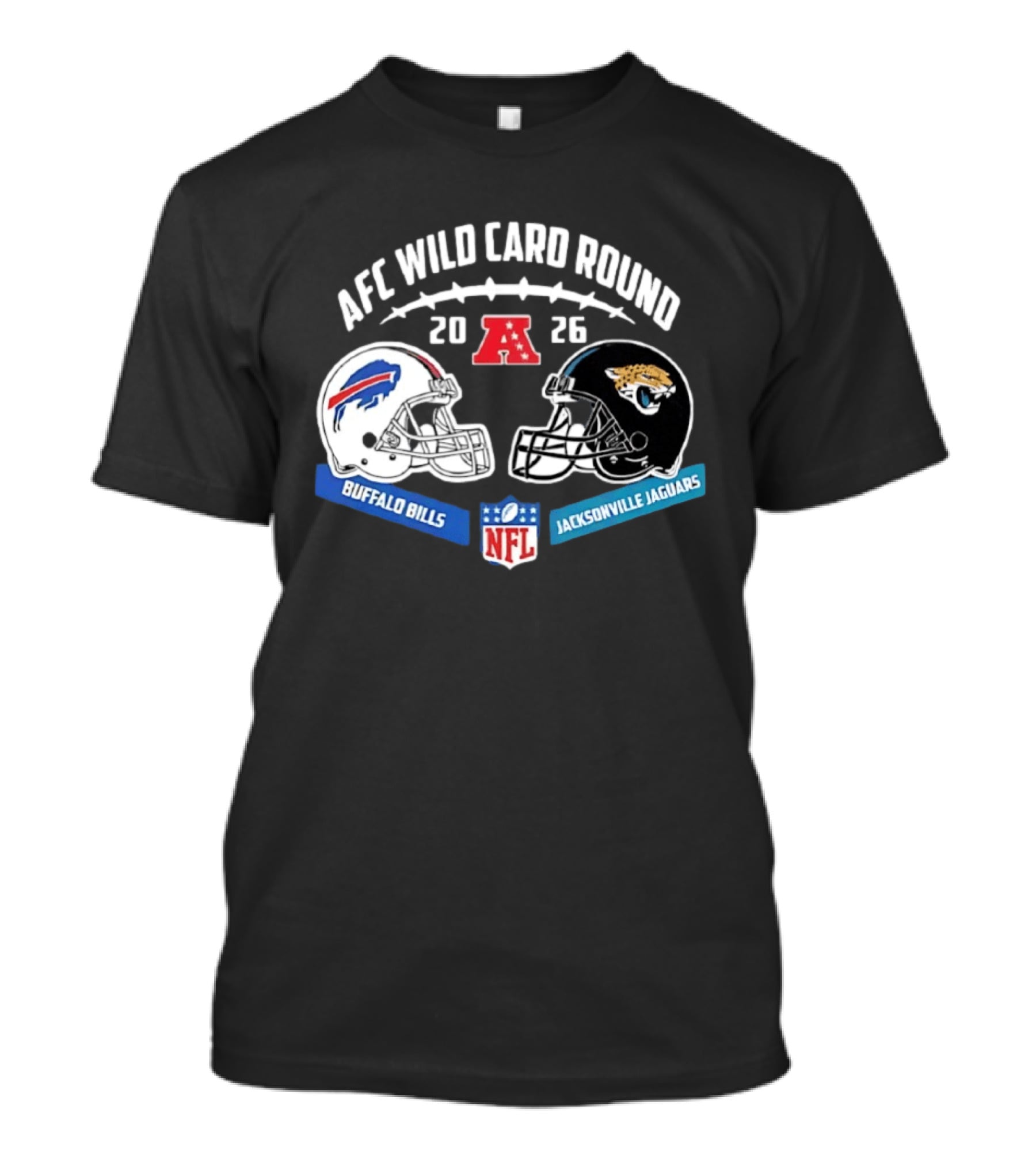Buffalo Bills Vs Jacksonville Jaguars AFC Wild Card Round 2026 NFL Matchup T-Shirt