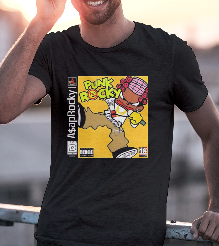 Don’t Be Dumb For Asap Rocky’s Punk Rocky Inspired By Parappa The Rapper T-Shirt