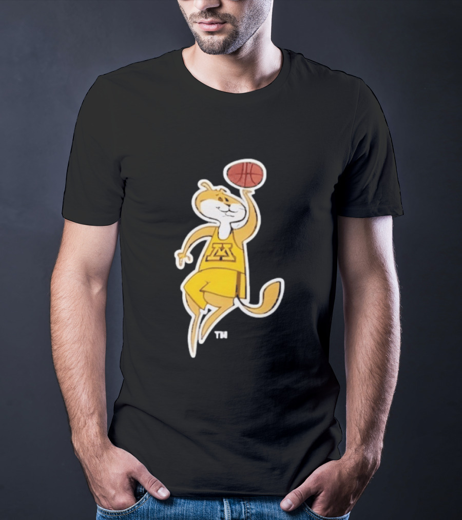 Minnesota Gophers Basketball Mascot Slam Dunk T-Shirt