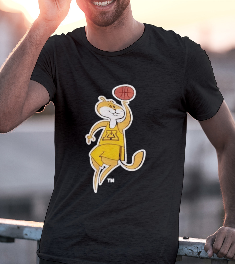 Minnesota Gophers Basketball Mascot Slam Dunk T-Shirt