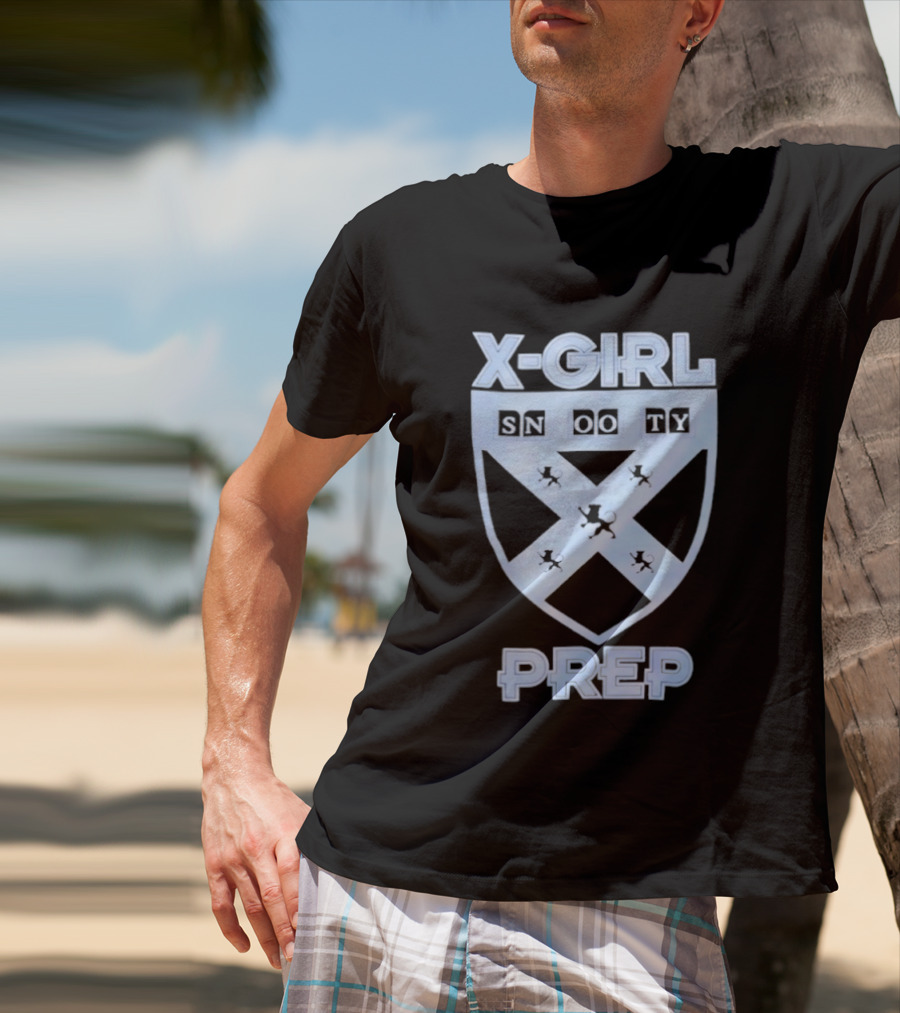 X Girl Snooty Prep Shield Crest T-Shirt