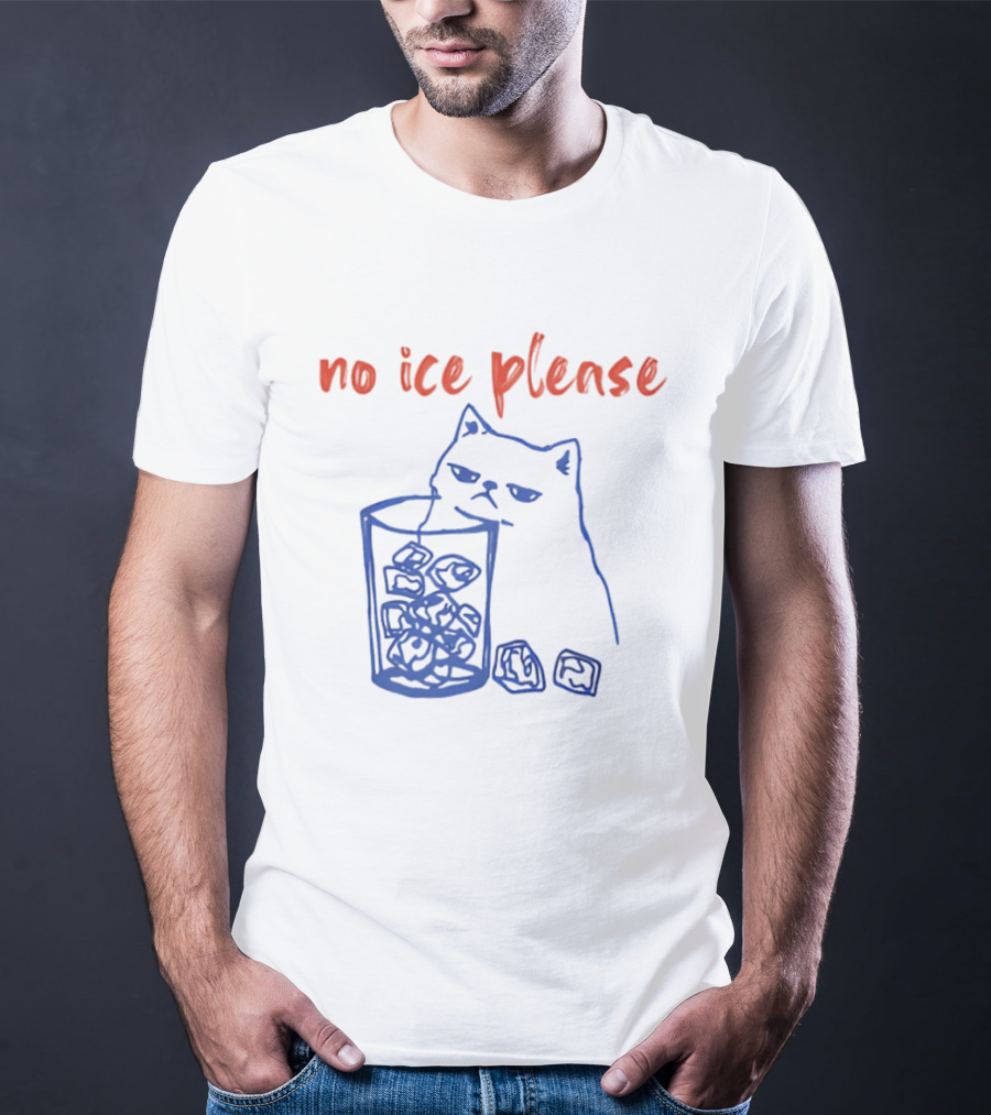 No Ice Please Cat Anti ICE Political T-Shirt