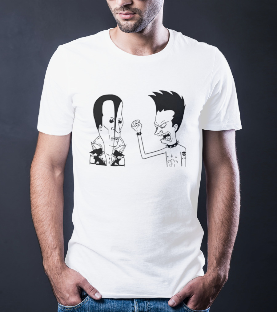 Grumpy Beavis And ButtHead Misfits T-Shirt