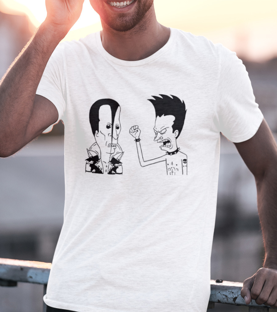Grumpy Beavis And ButtHead Misfits T-Shirt