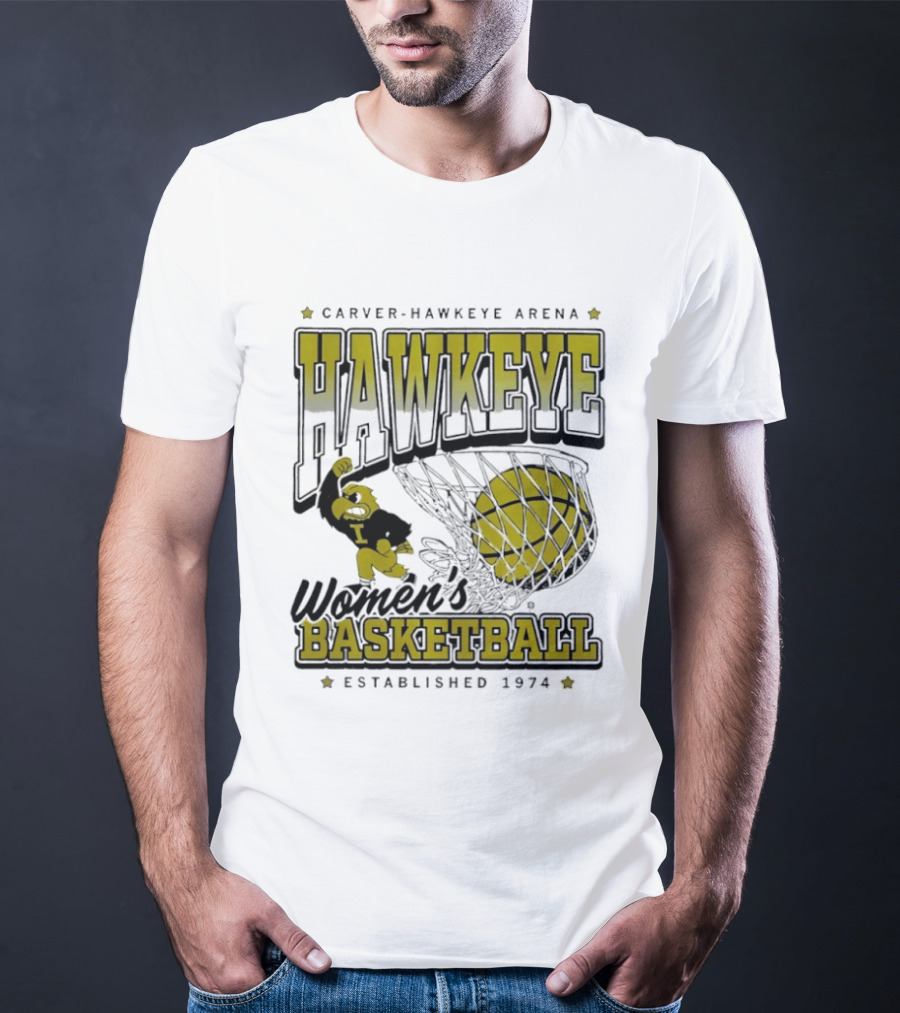 Hawkeye Women’s Basketball Established 1974 Carver Hawkeye Arena T-Shirt