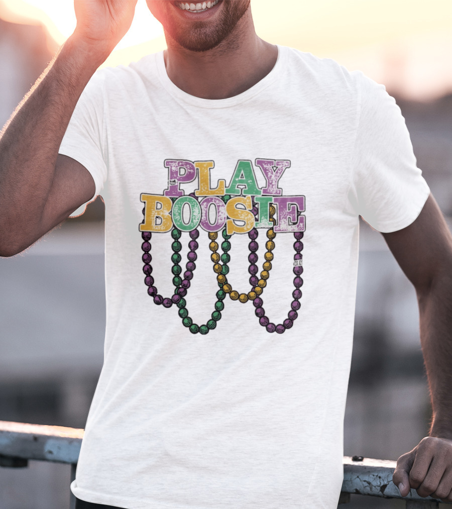 Play Boosie New Orleans Carnival Parade Beads T-Shirt