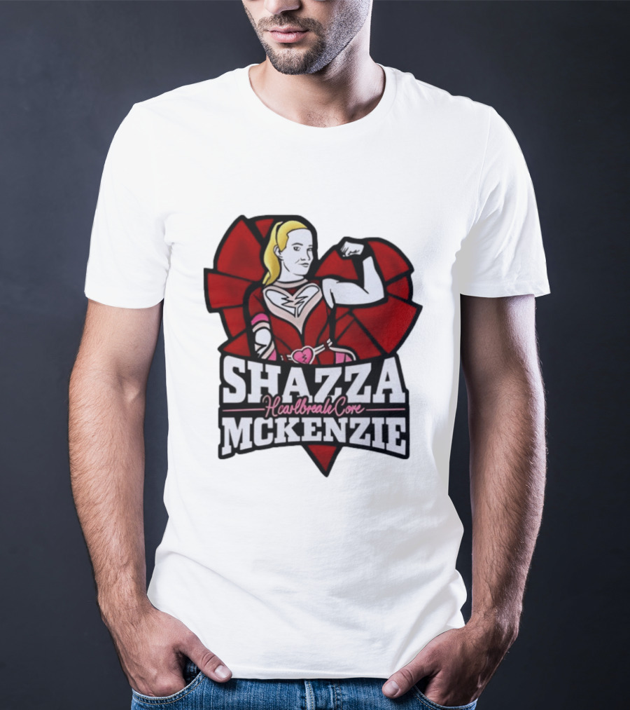 Shazza McKenzie Heartbreak Core Wrestling Superhero T-Shirt