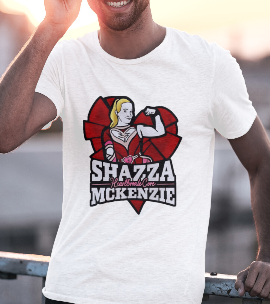 Shazza McKenzie Heartbreak Core Wrestling Superhero T-Shirt