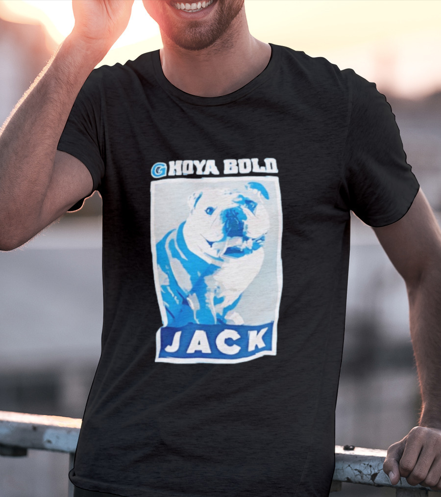 Georgetown Hoyas Hoya Bold Jack Bulldog Basketball T-Shirt