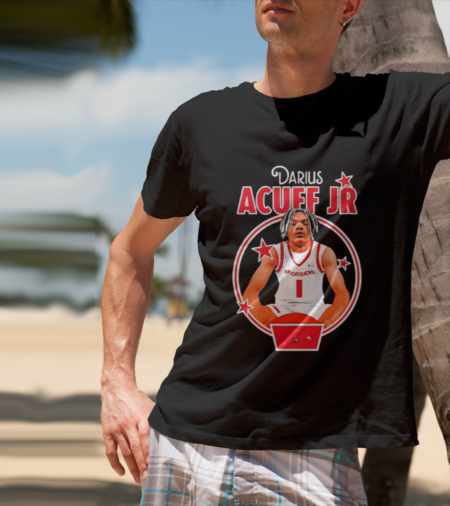 Darius Acuff Jr Arkansas Razorbacks Basketball Player Star Athlete T-Shirt
