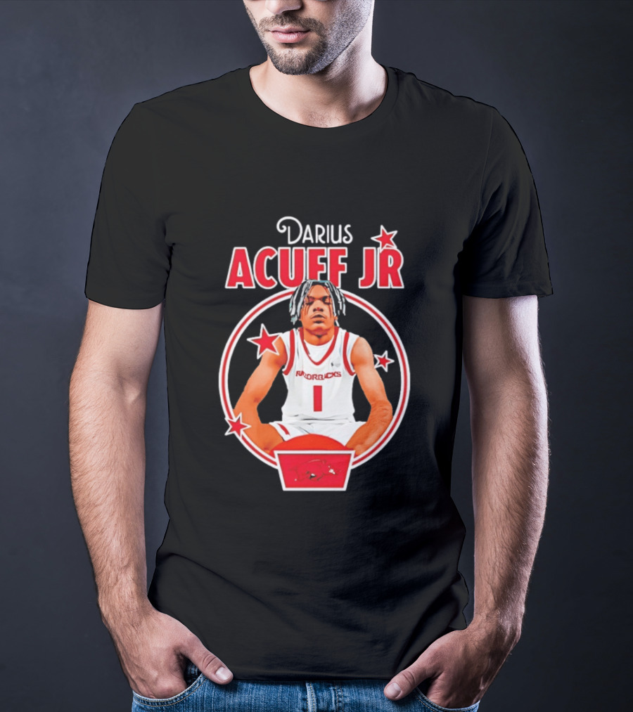 Darius Acuff Jr Arkansas Razorbacks Basketball Player Star Athlete T-Shirt