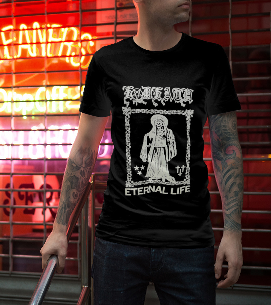 Sacred Death Skeleton Eternal Life T-Shirt