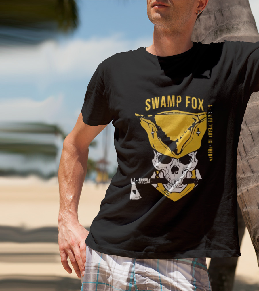 SWAMP FOX Skull My Sweetheart Is Liberty T-Shirt
