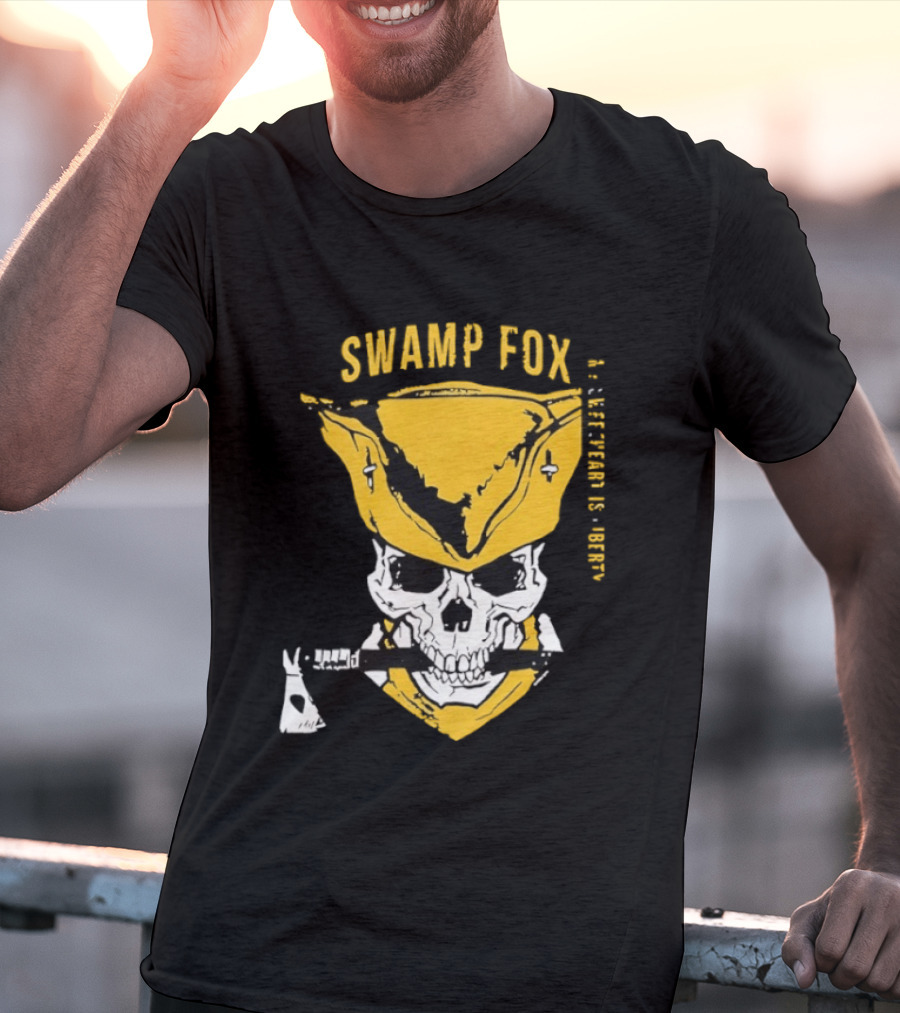 SWAMP FOX Skull My Sweetheart Is Liberty T-Shirt
