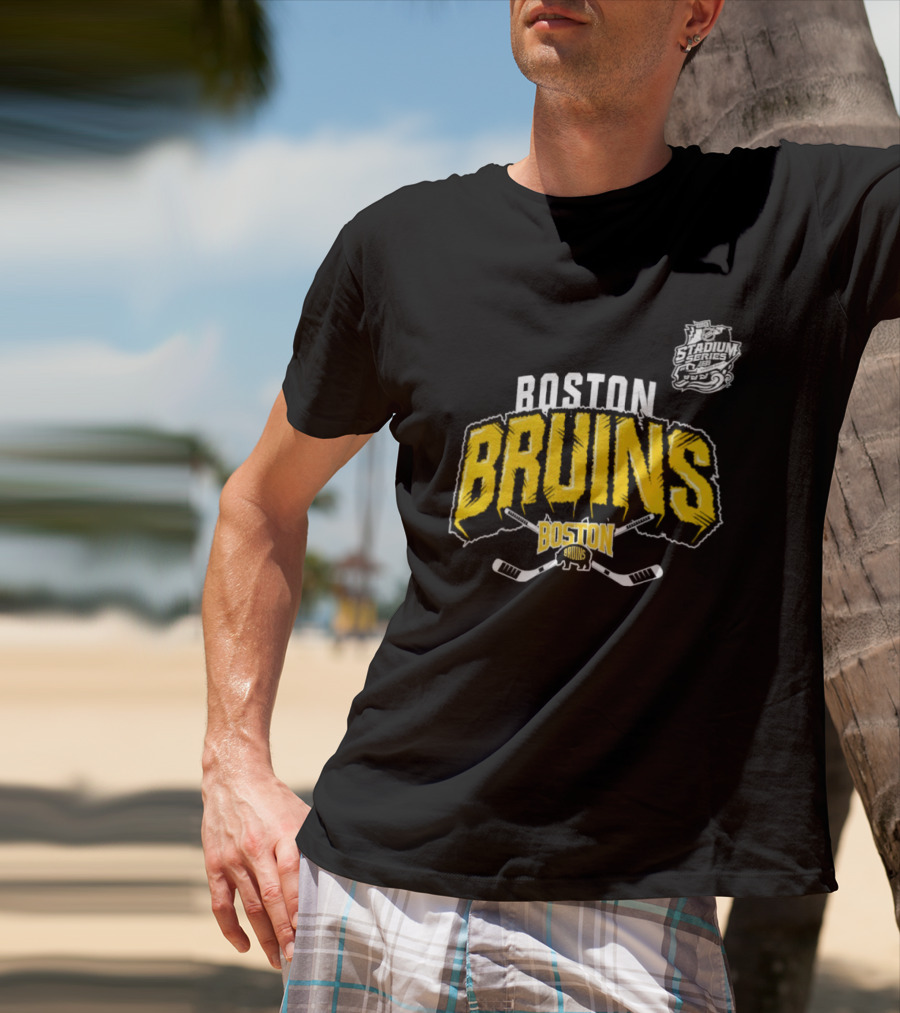 Boston Bruins Skull Tampa Bay Lightning NHL Hockey T-Shirt