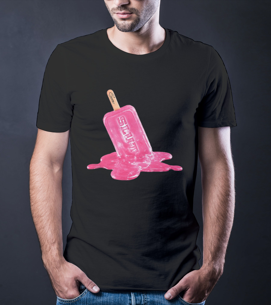 SLUT Pink Melting Ice Cream Stick T-Shirt
