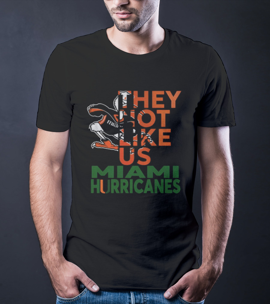 They Not Like Us Miami Hurricanes T-Shirt