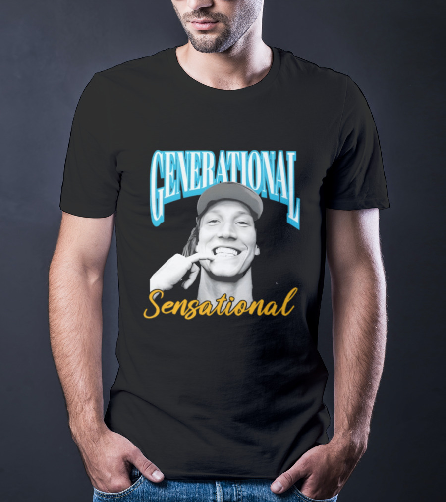 Generational Sensational Trevor Lawrence Jacksonville Jaguars T-Shirt